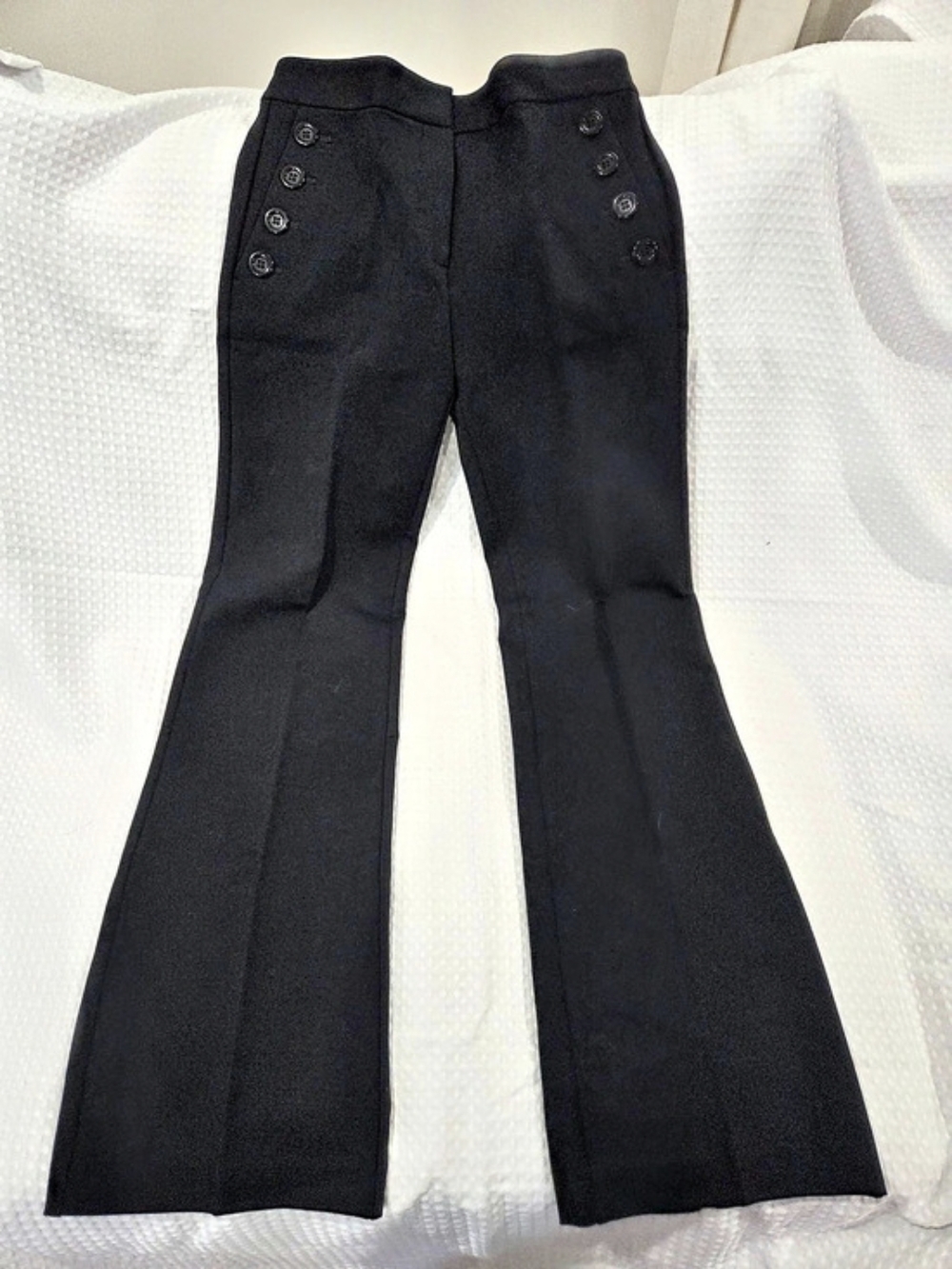 Ann Taylor Black Flare Pants Size 2